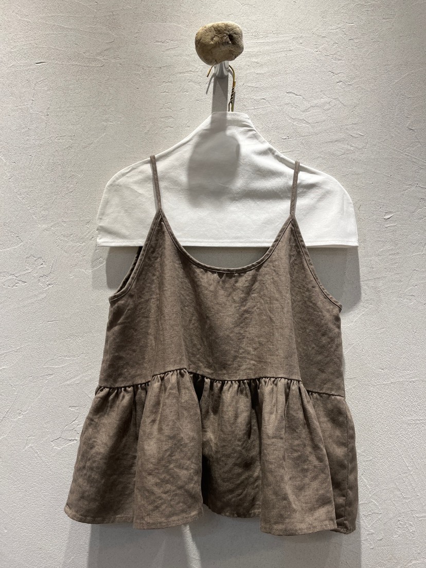 AT NOTE直郵韓國代購㊣女裝新品25春夏熱賣時尚吊帶背心亞麻AT NOTE吊帶/背心圖色2