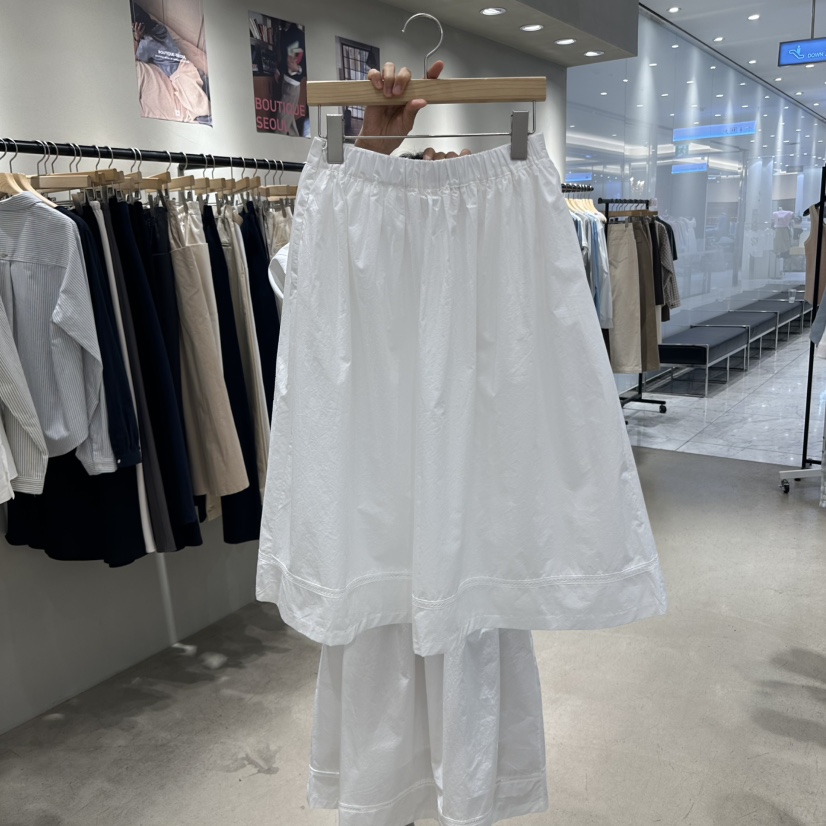BOUTIQUE SEOUL-P韓國㊣直郵東大門代購女裝新款休閑長裙But ton/BOUTIQUE SEOUL長裙