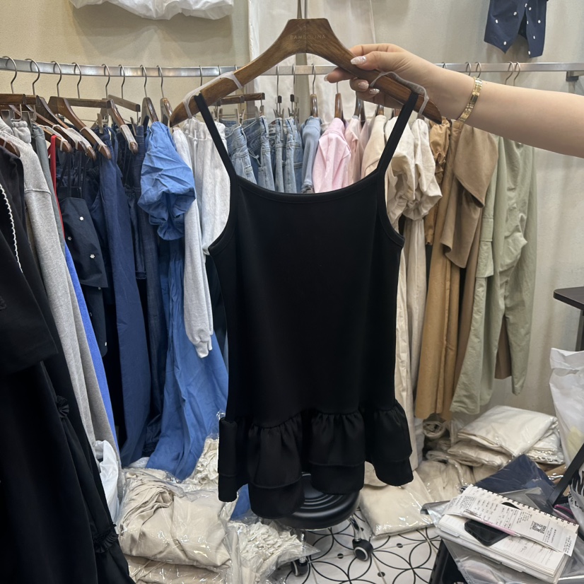 BAMBOLINA韓國直郵㊣女裝新款休閑25春夏人氣推薦時尚吊帶背心BAMBOLINA吊帶/背心圖色2