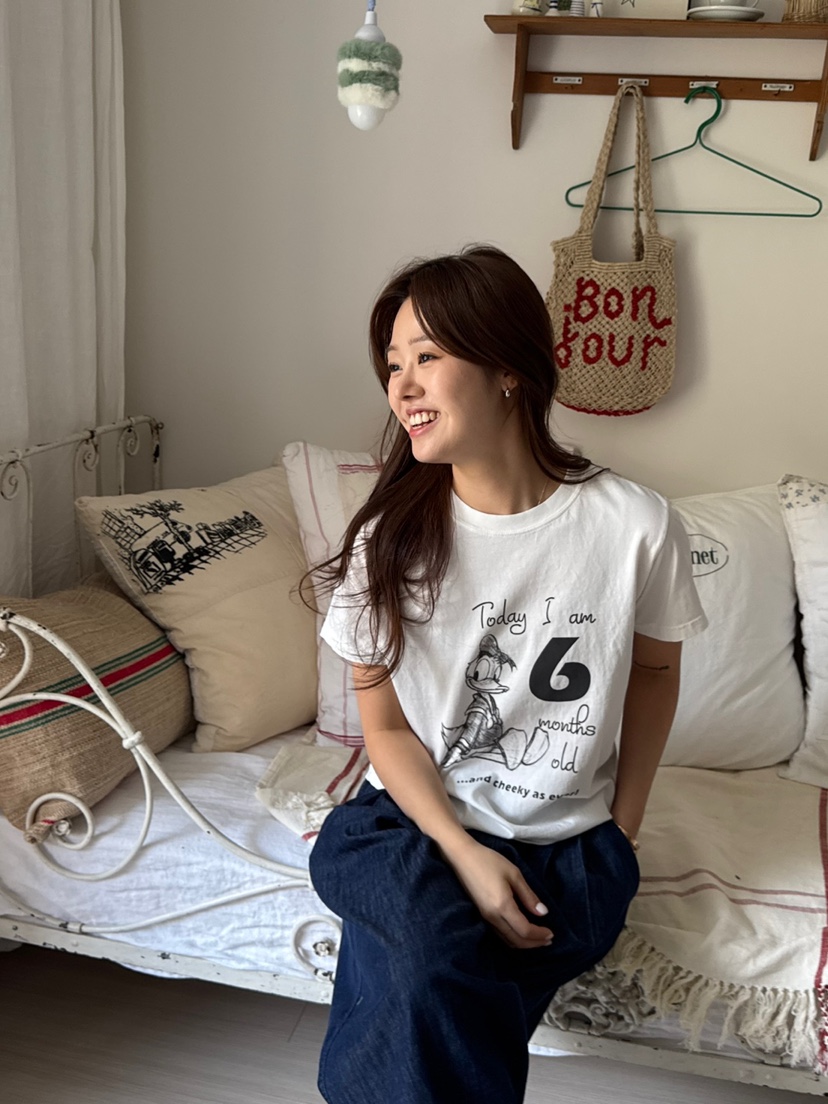 AT NOTE韓國㊣直郵東大門代購女裝新品人氣休閑熱賣25春夏T恤AT NOTET恤
