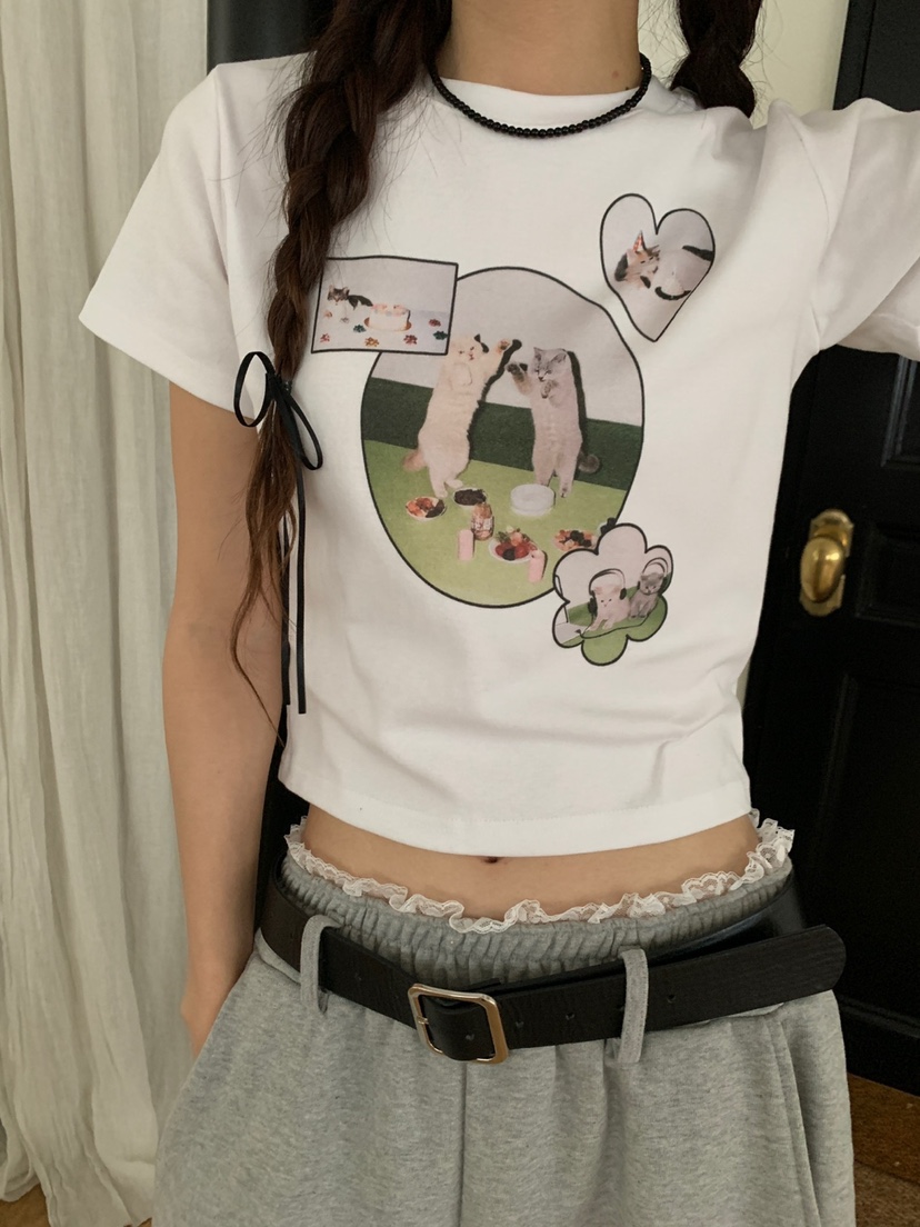 MORE THAN-P直郵韓國代購㊣女裝新款推薦人氣25春夏休閑T恤MORE THANT恤