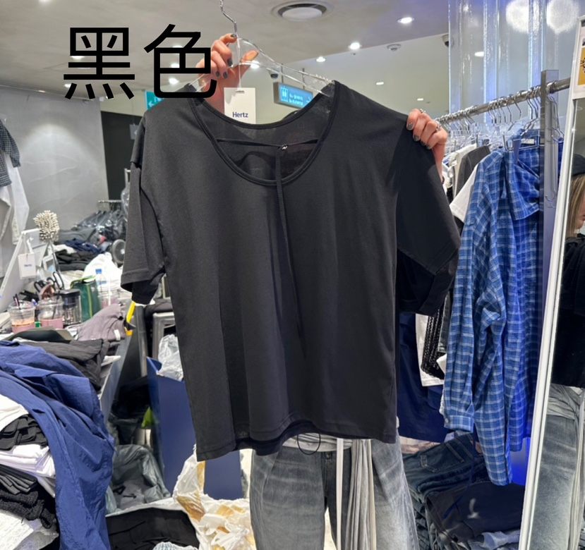 HERTZ-P韓國㊣直郵東大門代購女裝新品休閑25春夏熱賣時尚T恤HERTZ-PT恤圖色3