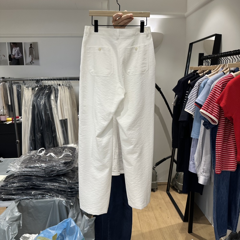aube nunt直郵韓國代購㊣女裝新品人氣25春夏時尚休閑褲口袋aube nunt休閑褲