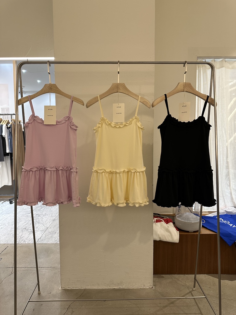 BPLAN直郵韓國代購㊣女裝新品時尚人氣25春夏休閑熱賣吊帶背心BPLAN吊帶/背心