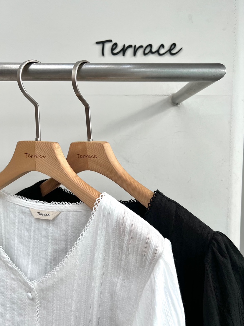 TERRACE韓國㊣直郵東大門代購女裝新品推薦熱賣25春夏襯衫蕾絲衫TERRACE襯衫/蕾絲衫