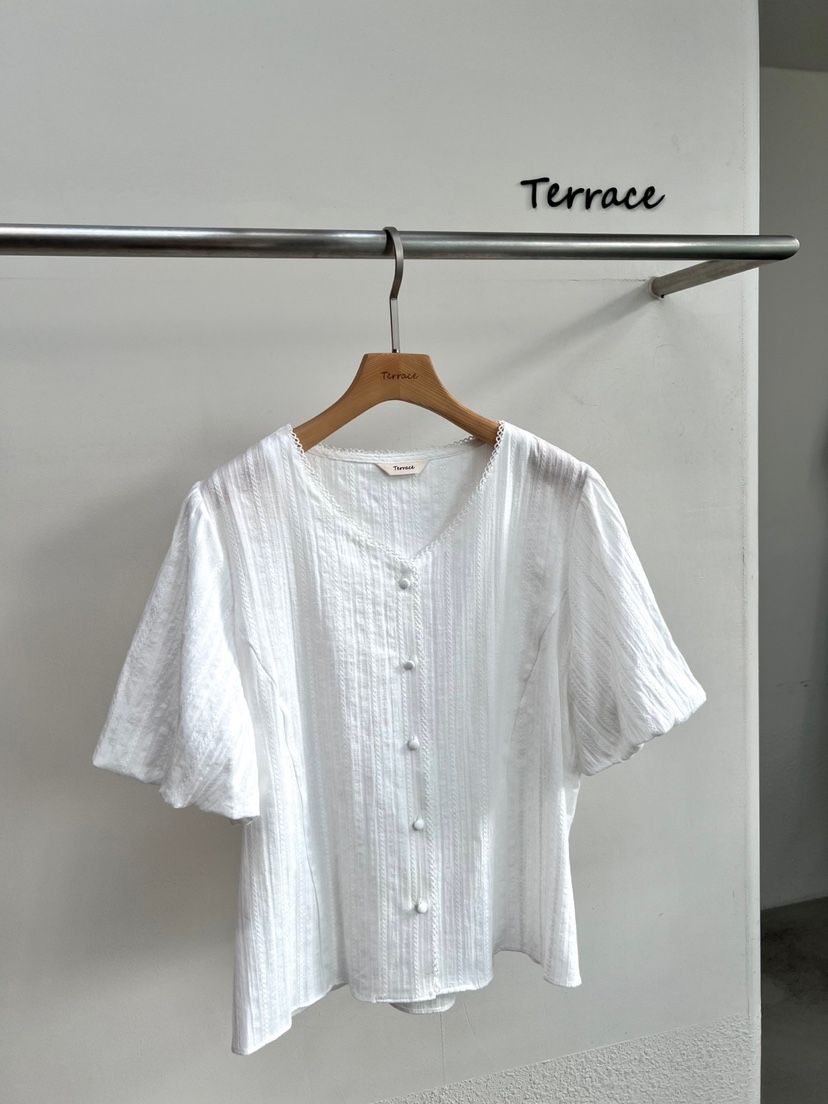 TERRACE韓國㊣直郵東大門代購女裝新品推薦熱賣25春夏襯衫蕾絲衫TERRACE襯衫/蕾絲衫