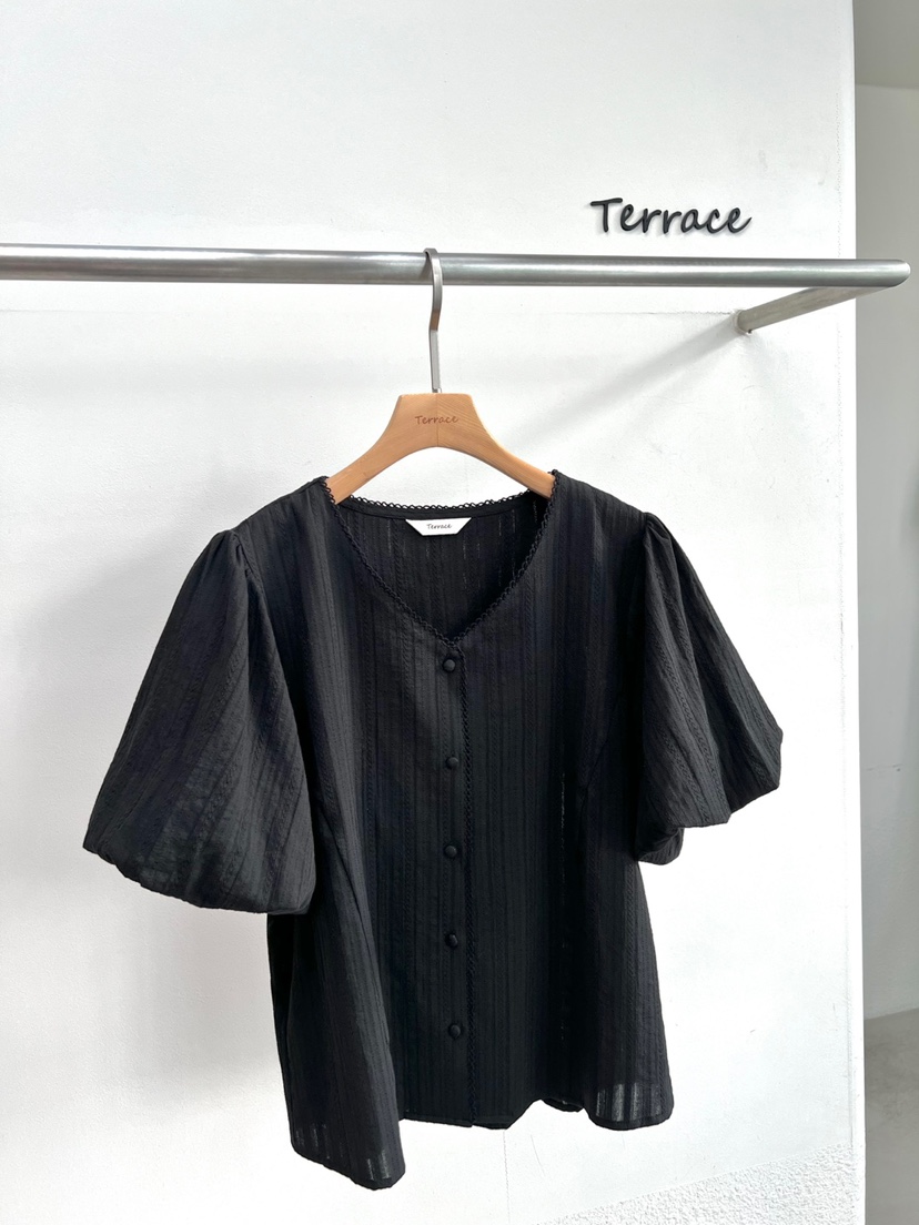TERRACE韓國㊣直郵東大門代購女裝新品推薦熱賣25春夏襯衫蕾絲衫TERRACE襯衫/蕾絲衫圖色2