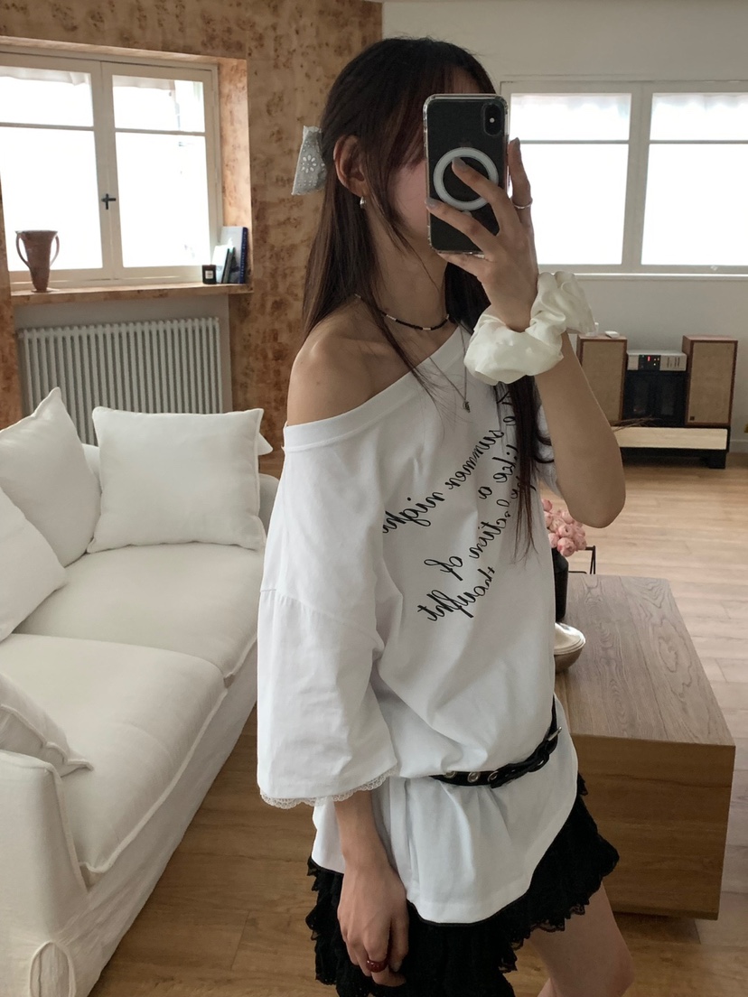 MORE THAN-P韓國直郵㊣女裝新款25春夏人氣熱賣時尚休閑T恤MORE THANT恤