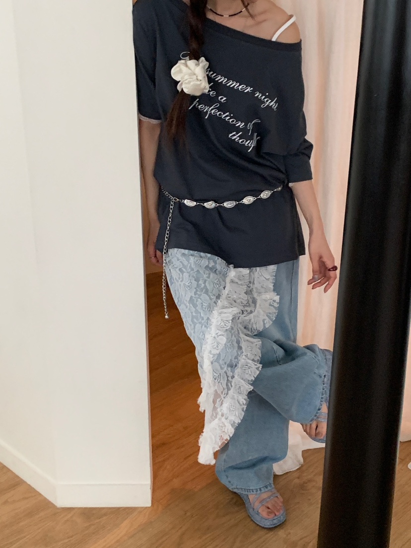 MORE THAN-P韓國直郵㊣女裝新款25春夏人氣熱賣時尚休閑T恤MORE THANT恤