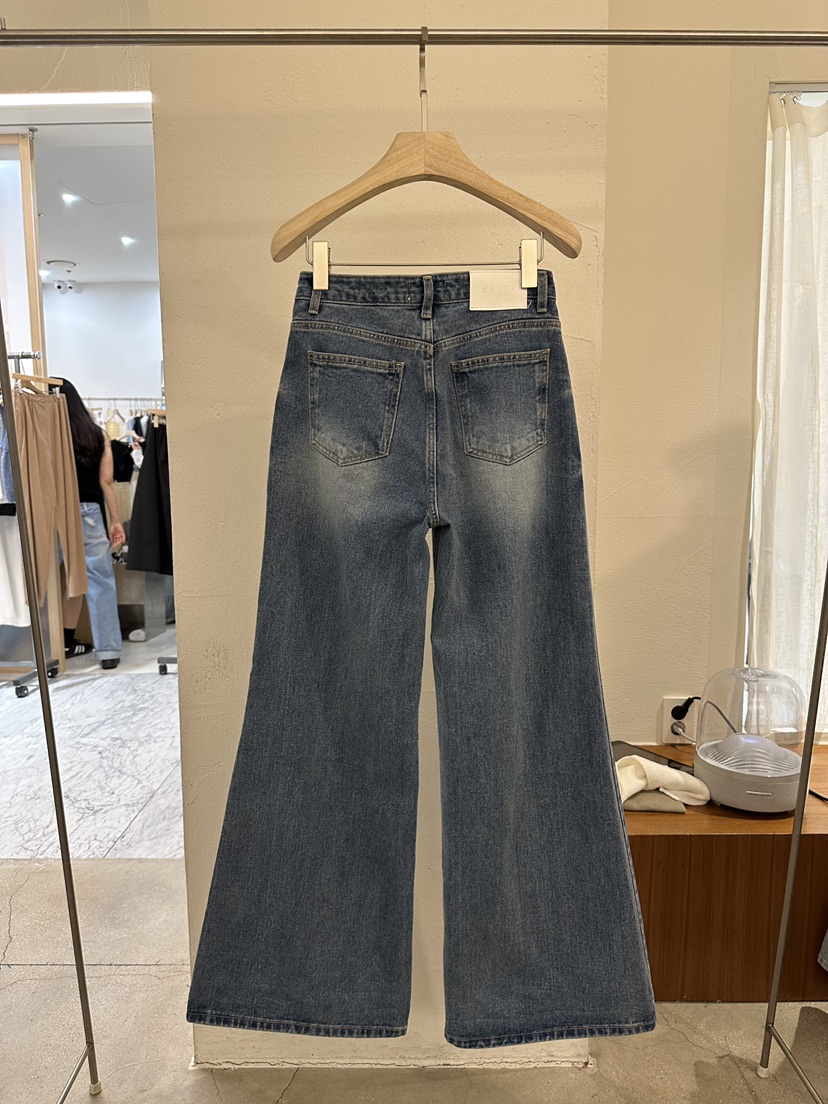 BPLAN韓國㊣直郵東大門代購女裝新款休閑時尚推薦25春夏牛仔褲BPLAN牛仔褲