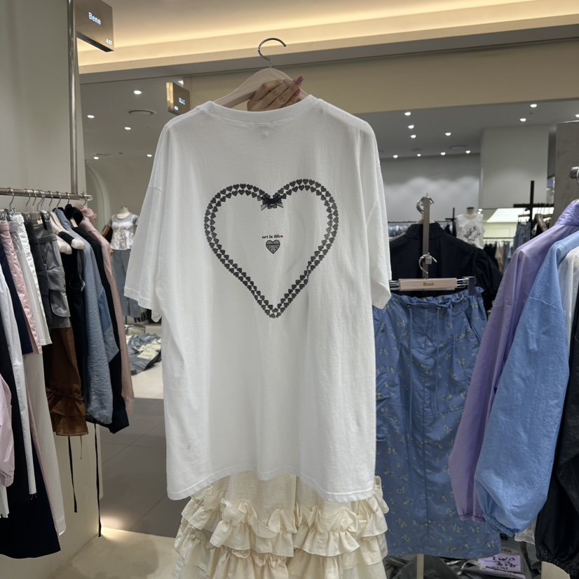 BENE韓國直郵㊣女裝新品休閑人氣25春夏推薦時尚熱賣T恤BENET恤