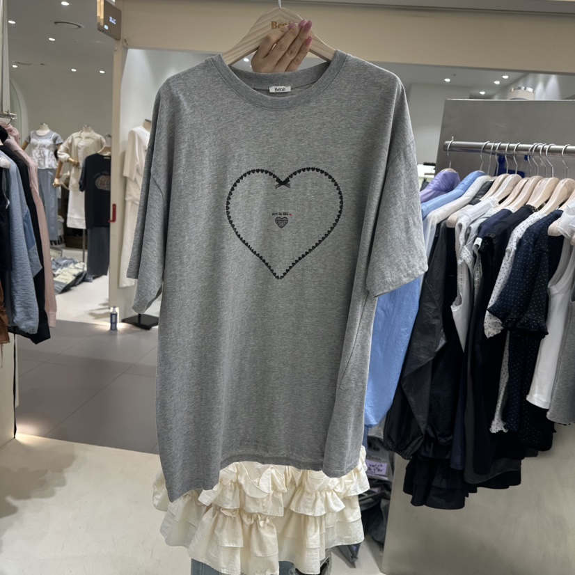 BENE韓國直郵㊣女裝新品休閑人氣25春夏推薦時尚熱賣T恤BENET恤圖色5