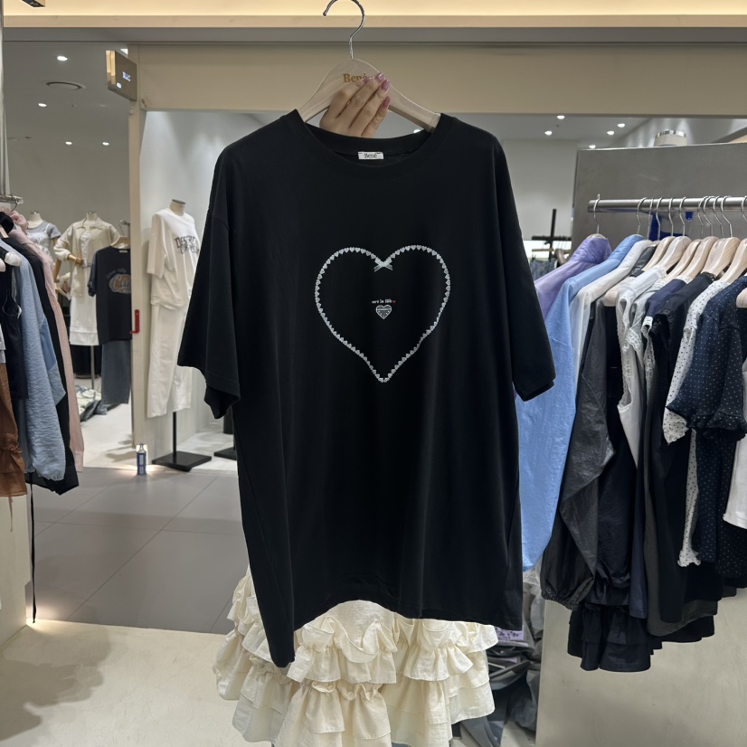 BENE韓國直郵㊣女裝新品休閑人氣25春夏推薦時尚熱賣T恤BENET恤圖色6