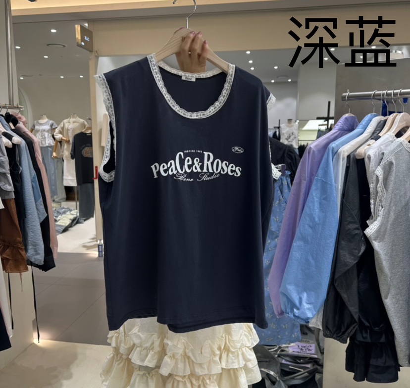 BENE韓國直郵㊣女裝新款人氣推薦25春夏休閑時尚熱賣吊帶背心BENE吊帶/背心圖色3