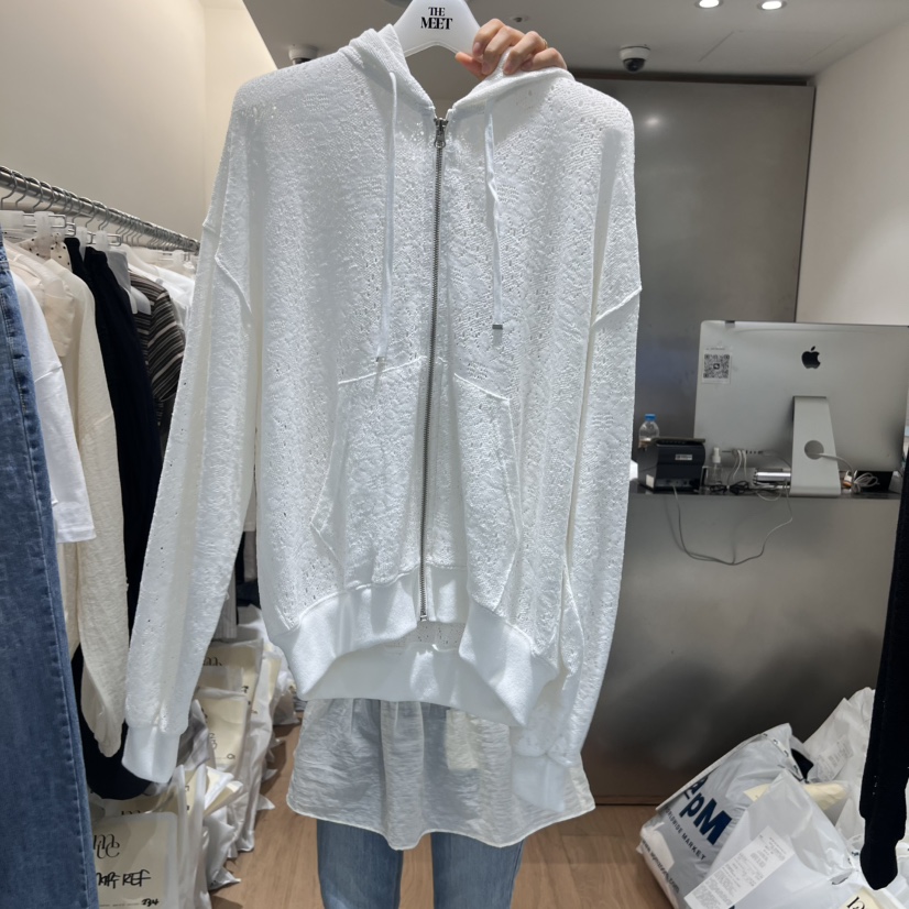 MEET ME韓國直郵㊣女裝新品人氣25春夏時尚熱賣休閑衛衣兜帽MEET ME衛衣圖色2