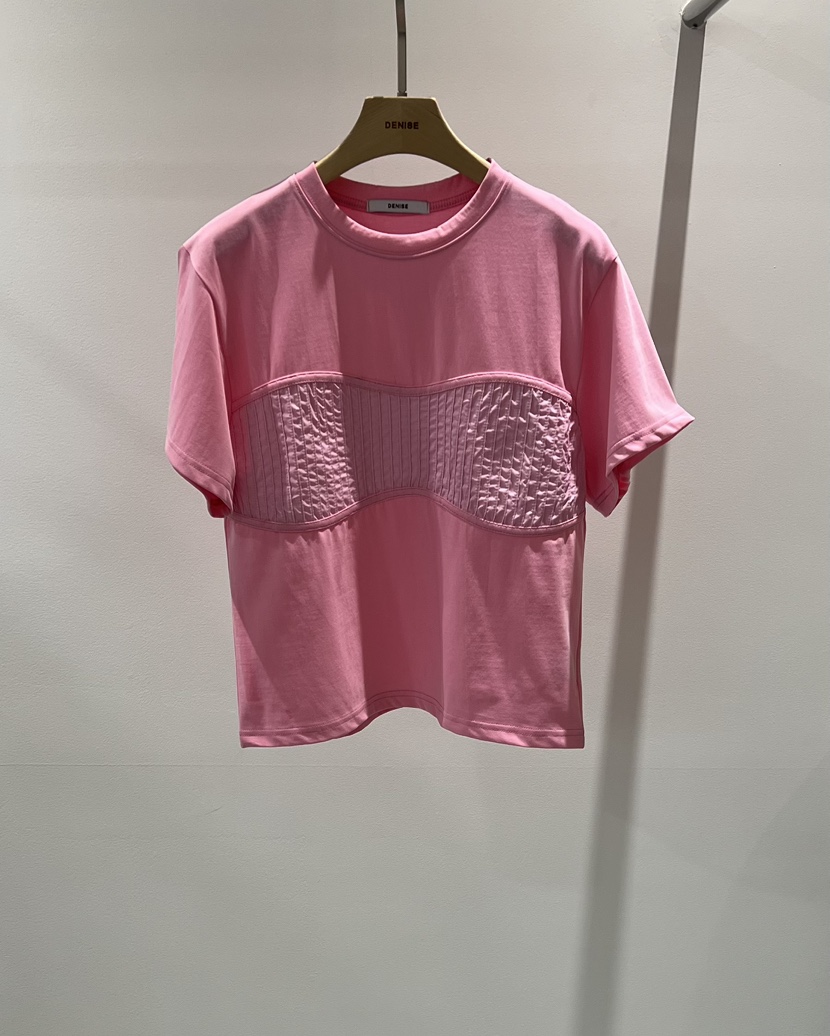 DENISE直郵韓國代購㊣女裝新款人氣熱賣25春夏時尚休閑推薦T恤DENISET恤圖色2