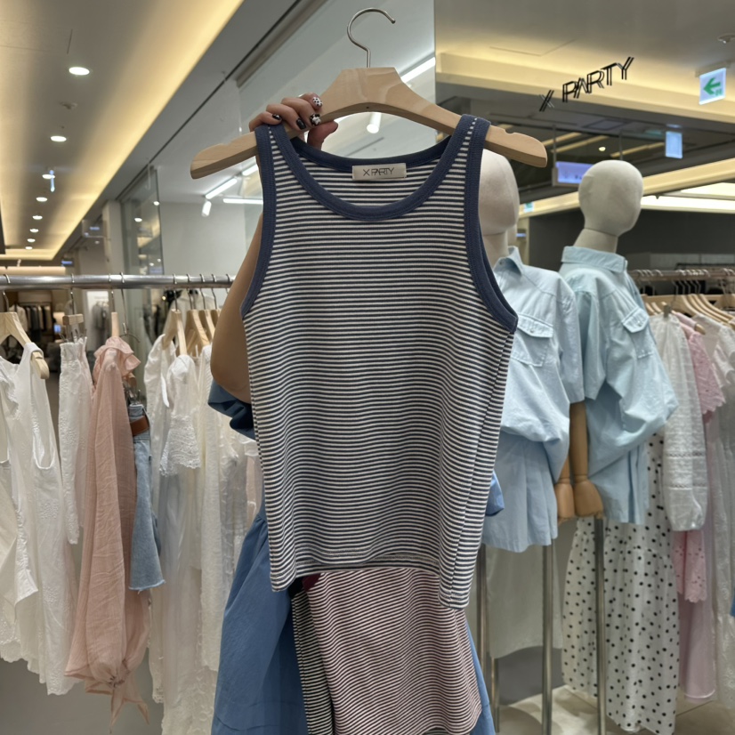 XPARTY直郵韓國代購㊣女裝新品25春夏時尚推薦休閑吊帶背心XPARTY吊帶/背心圖色3