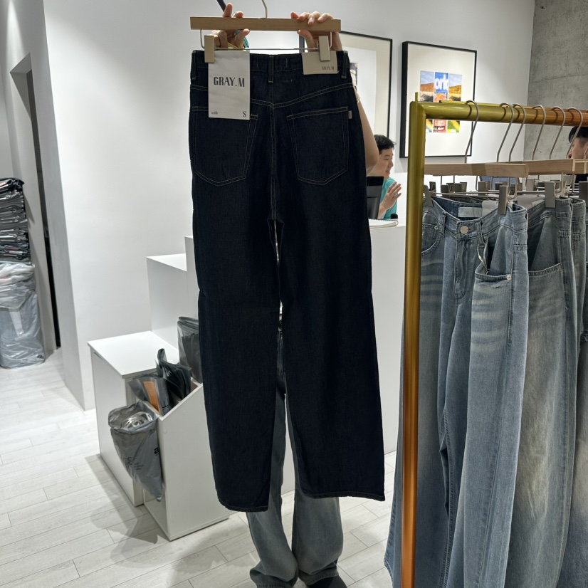 GRAYMELLOW韓國直郵㊣女裝新品熱賣休閑人氣推薦時尚牛仔褲GRAYMELLOW牛仔褲