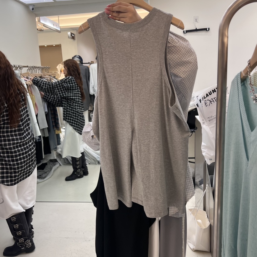 FLAUNT韓國㊣直郵東大門代購女裝新品推薦休閑人氣吊帶背心FLAUNT吊帶/背心