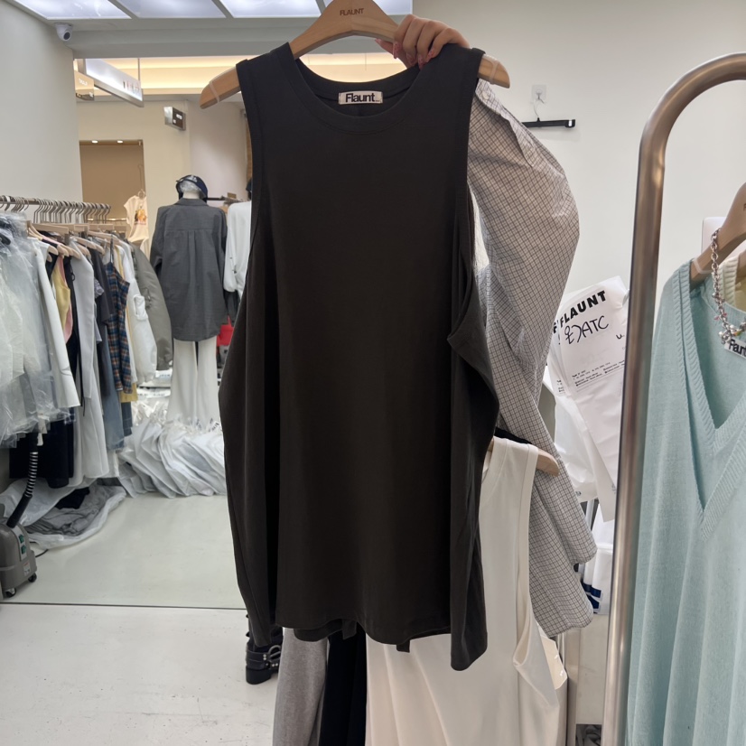 FLAUNT韓國㊣直郵東大門代購女裝新品推薦休閑人氣吊帶背心FLAUNT吊帶/背心圖色4
