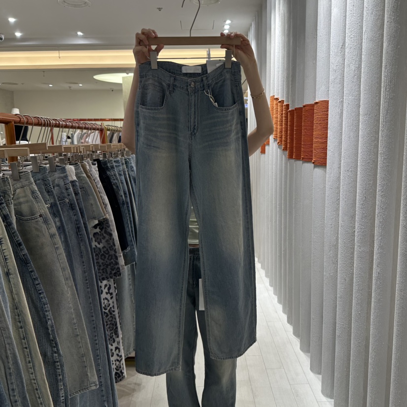 GRAYMELLOW韓國㊣直郵東大門代購女裝新款25春夏時尚牛仔褲GRAYMELLOW牛仔褲