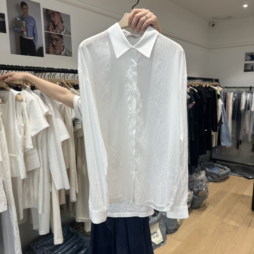 aube nunt韓國㊣直郵東大門代購女裝新款時尚25春夏襯衫蕾絲衫aube nunt襯衫/蕾絲衫圖色3