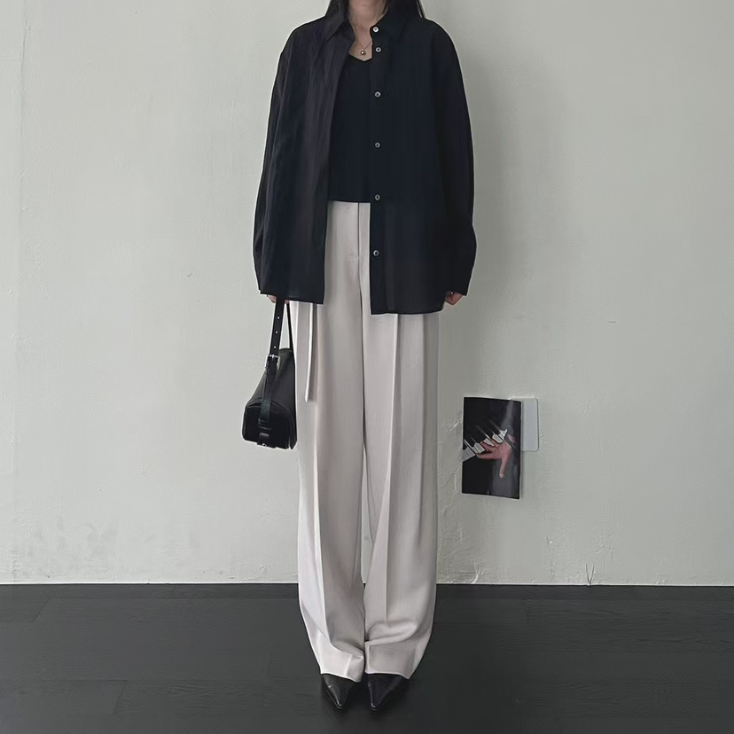 LA MAGIE FEMME韓國直郵㊣女裝新款熱賣休閑人氣襯衫蕾絲衫Lamagie Femme襯衫/蕾絲衫圖色4