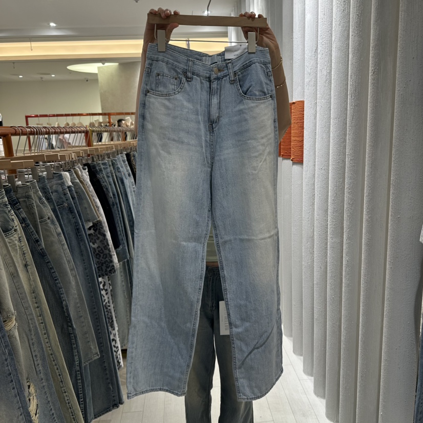 GRAYMELLOW韓國㊣直郵東大門代購女裝新品休閑熱賣人氣牛仔褲GRAYMELLOW牛仔褲