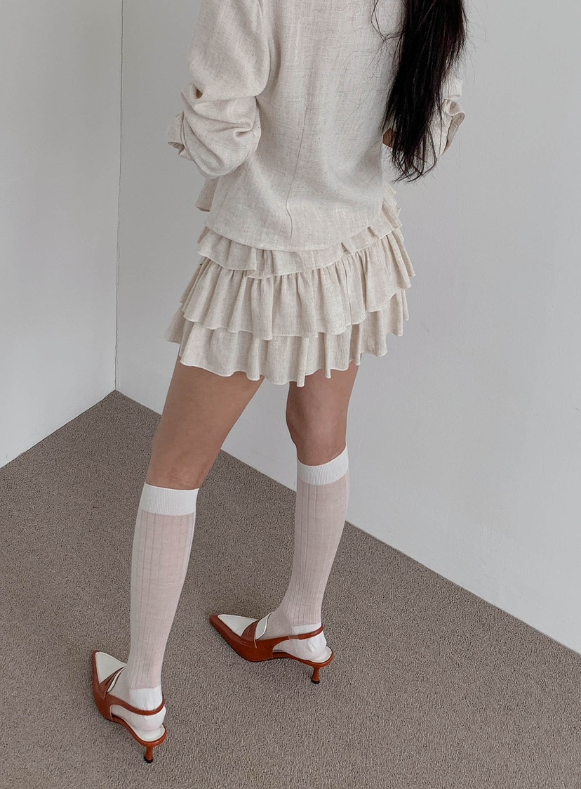 SLIT韓國直郵㊣東大門實拍女裝新款熱賣推薦休閑時尚25春夏短裙SLIT短裙