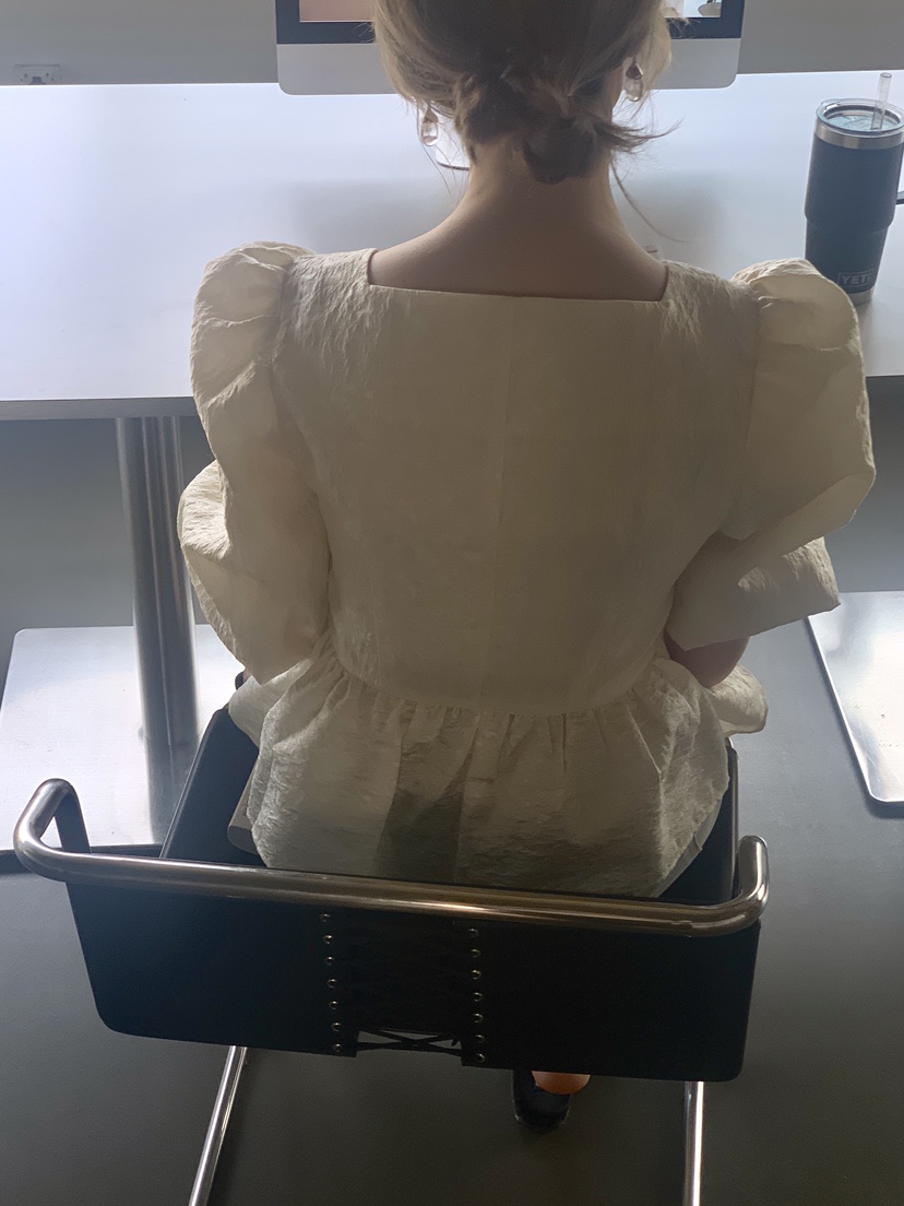 LOGARDEN直郵韓國代購㊣女裝新品熱賣25春夏推薦襯衫蕾絲衫LO GARDEN襯衫/蕾絲衫
