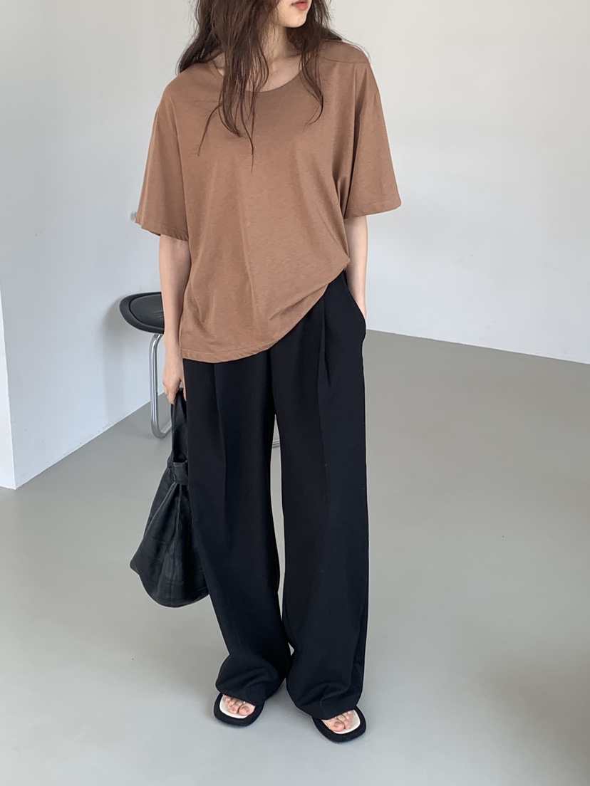 LOGARDEN韓國㊣直郵東大門代購女裝新款休閑人氣熱賣25春夏T恤LO GARDENT恤