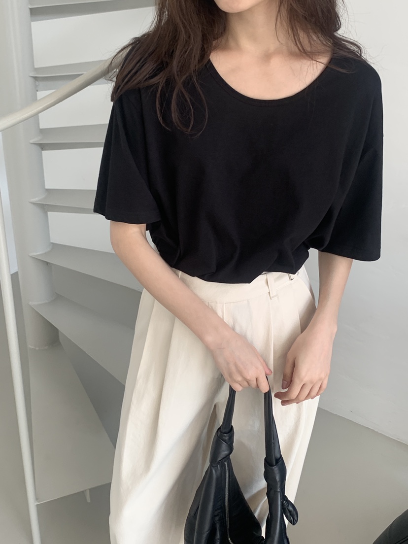 LOGARDEN韓國㊣直郵東大門代購女裝新款休閑人氣熱賣25春夏T恤LO GARDENT恤圖色2