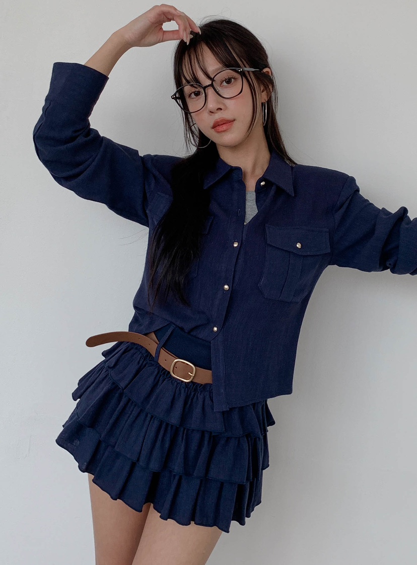 SLIT韓國㊣直郵東大門代購女裝新品推薦時尚25春夏襯衫蕾絲衫SLIT襯衫/蕾絲衫