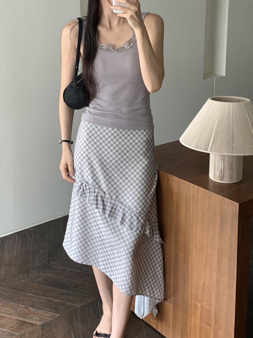 RE:OPENING直郵韓國代購㊣女裝新款人氣熱賣休閑半身裙中短裙RE:OPENING半身裙/中短裙