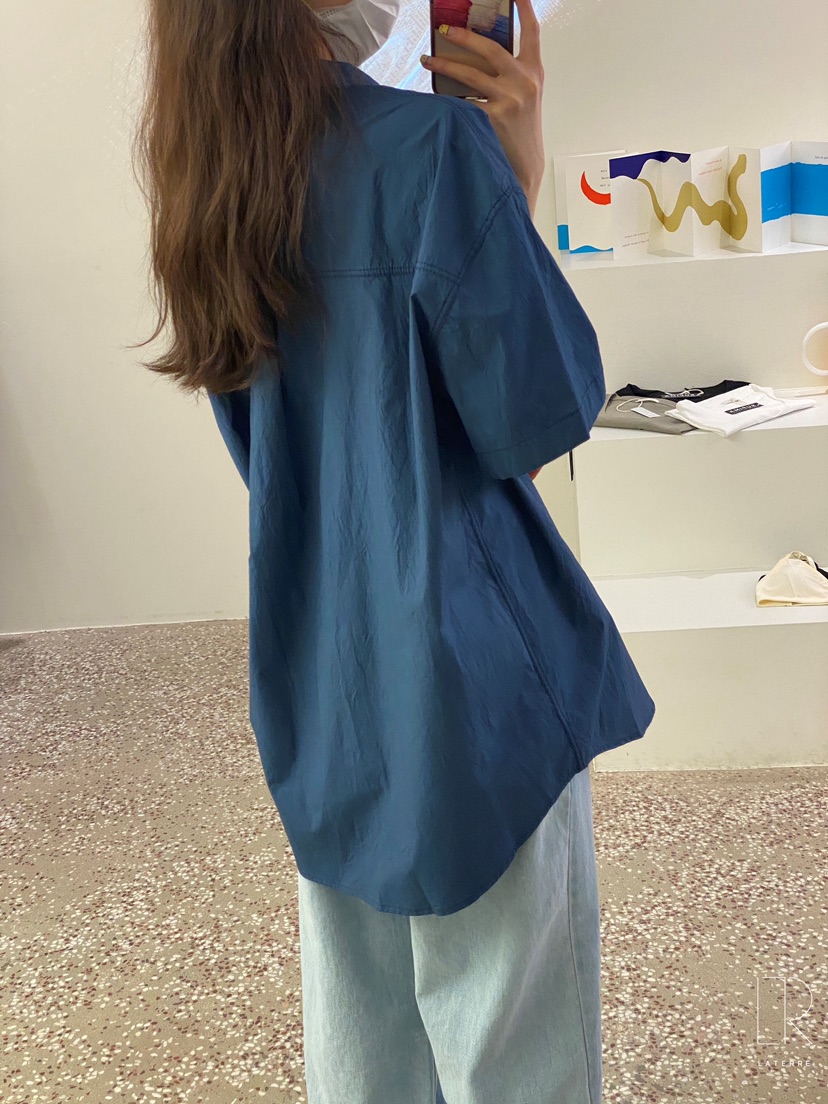 LA_TERRE韓國直郵㊣女裝新品休閑人氣時尚25春夏襯衫蕾絲衫LA_TERRE襯衫/蕾絲衫