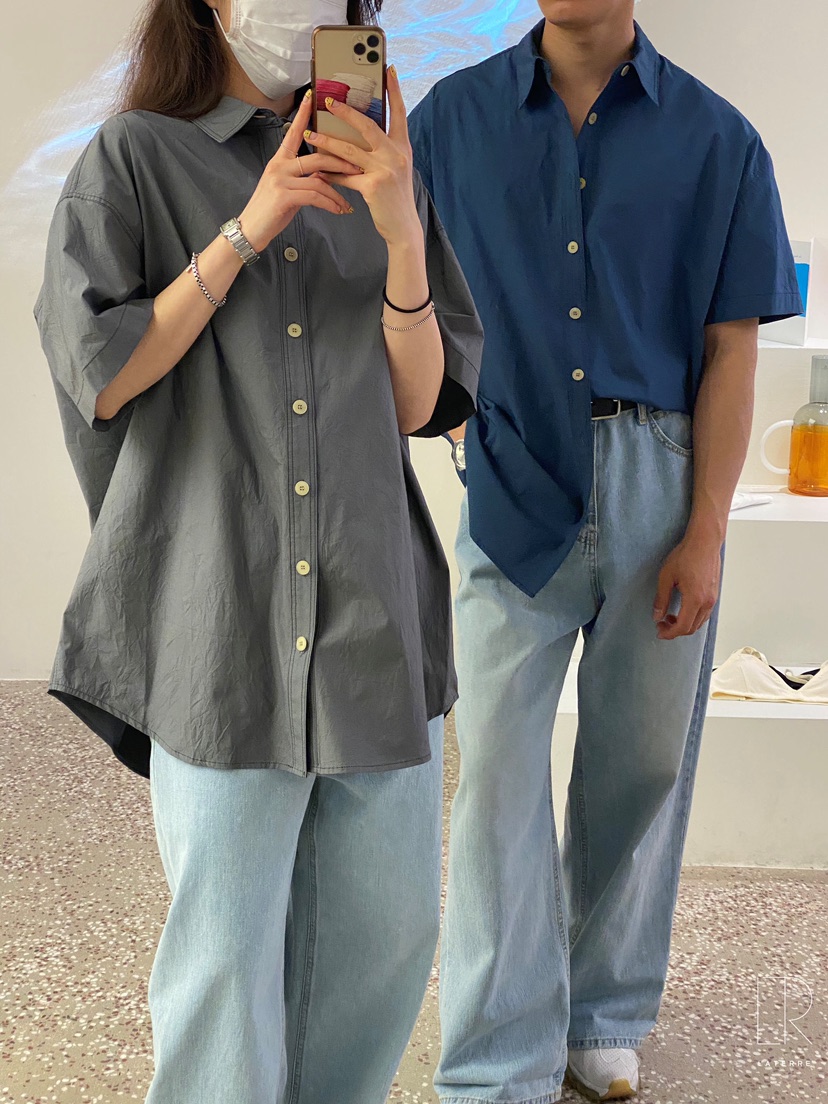 LA_TERRE韓國直郵㊣女裝新品休閑人氣時尚25春夏襯衫蕾絲衫LA_TERRE襯衫/蕾絲衫