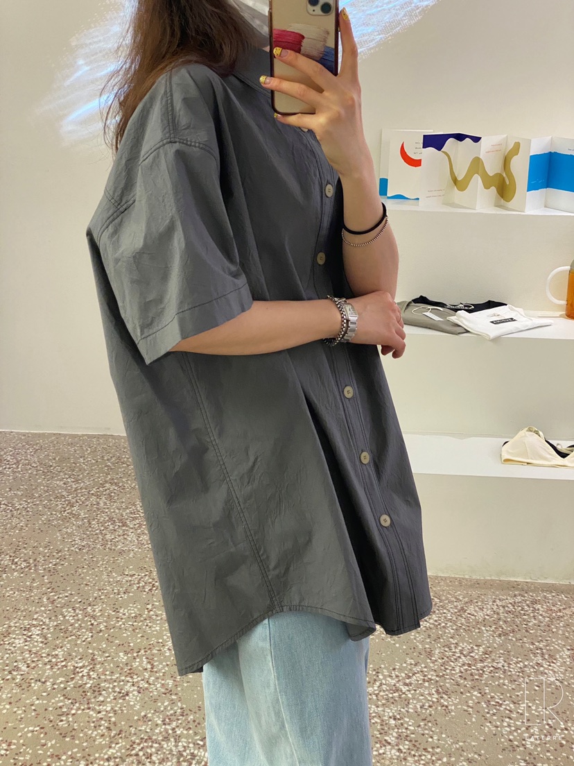LA_TERRE韓國直郵㊣女裝新品休閑人氣時尚25春夏襯衫蕾絲衫LA_TERRE襯衫/蕾絲衫圖色2