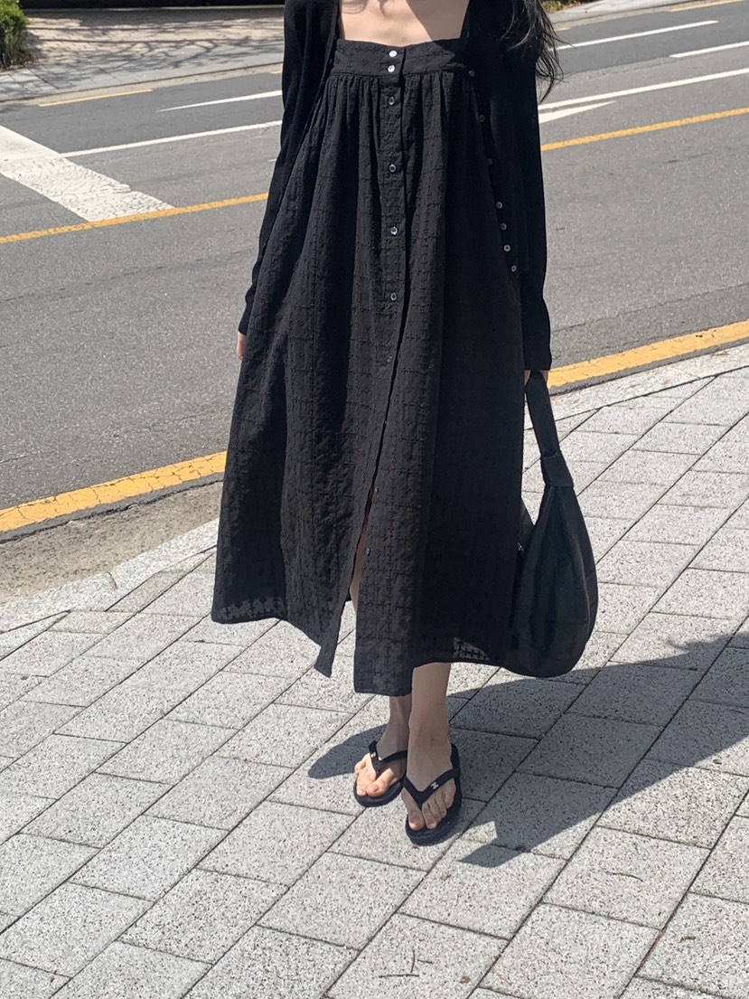 LOGARDEN韓國直郵㊣東大門實拍女裝新款推薦休閑25春夏連衣裙LO GARDEN連衣裙