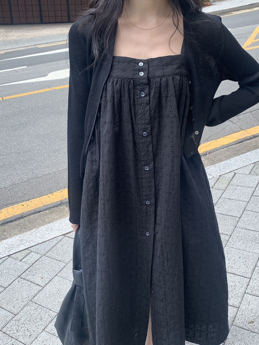 LOGARDEN韓國直郵㊣東大門實拍女裝新款推薦休閑25春夏連衣裙LO GARDEN連衣裙