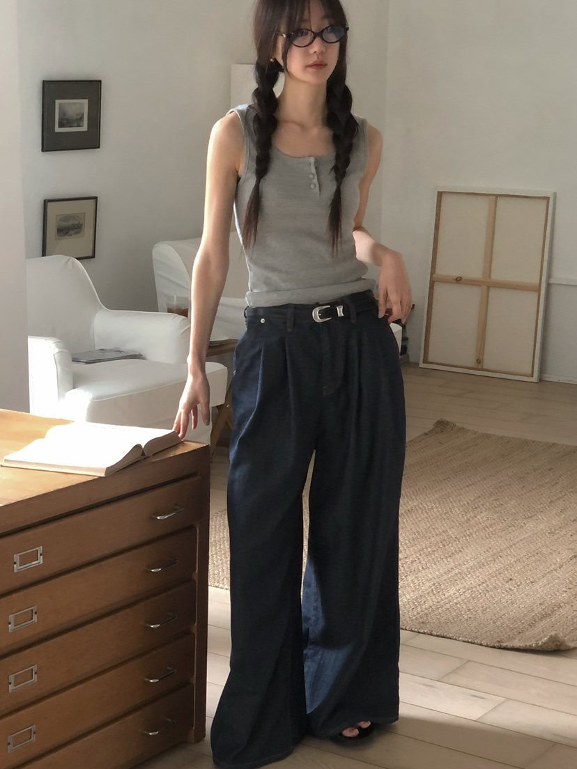 ONDO-P韓國直郵㊣女裝新款休閑時尚25春夏熱賣人氣推薦牛仔褲ONDO-P牛仔褲