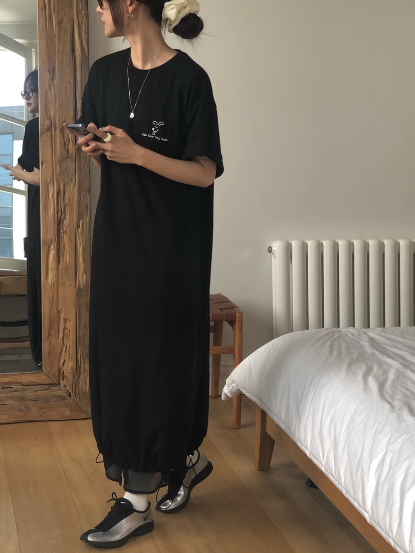 ONDO-P韓國直郵㊣女裝新款推薦25春夏時尚人氣休閑連衣裙長款ONDO-P連衣裙