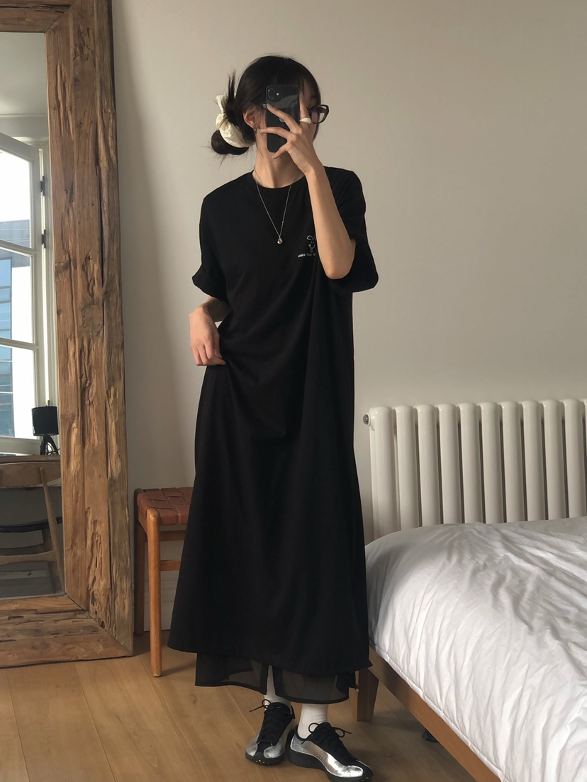 ONDO-P韓國直郵㊣女裝新款推薦25春夏時尚人氣休閑連衣裙長款ONDO-P連衣裙