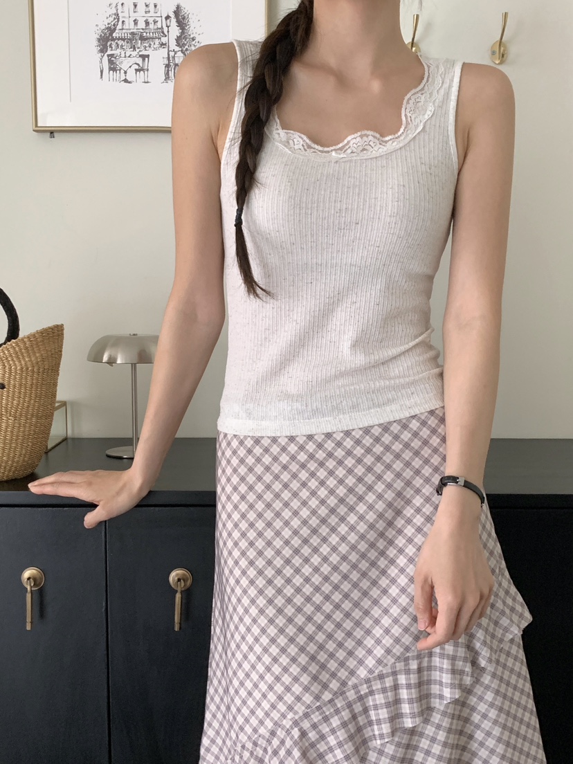 RE:OPENING韓國直郵㊣東大門實拍女裝新品25春夏熱賣吊帶背心RE:OPENING吊帶/背心
