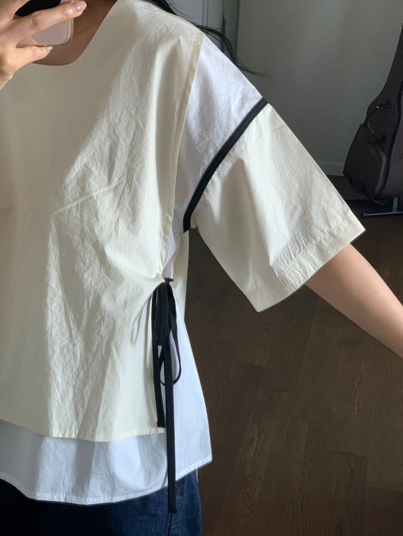 LA_TERRE韓國㊣直郵東大門代購女裝新款時尚25春夏襯衫蕾絲衫LA_TERRE襯衫/蕾絲衫