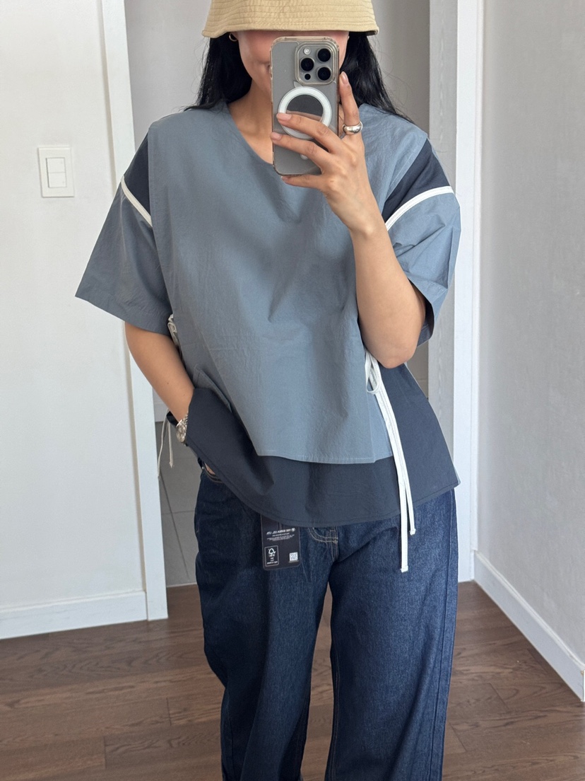 LA_TERRE韓國㊣直郵東大門代購女裝新款時尚25春夏襯衫蕾絲衫LA_TERRE襯衫/蕾絲衫