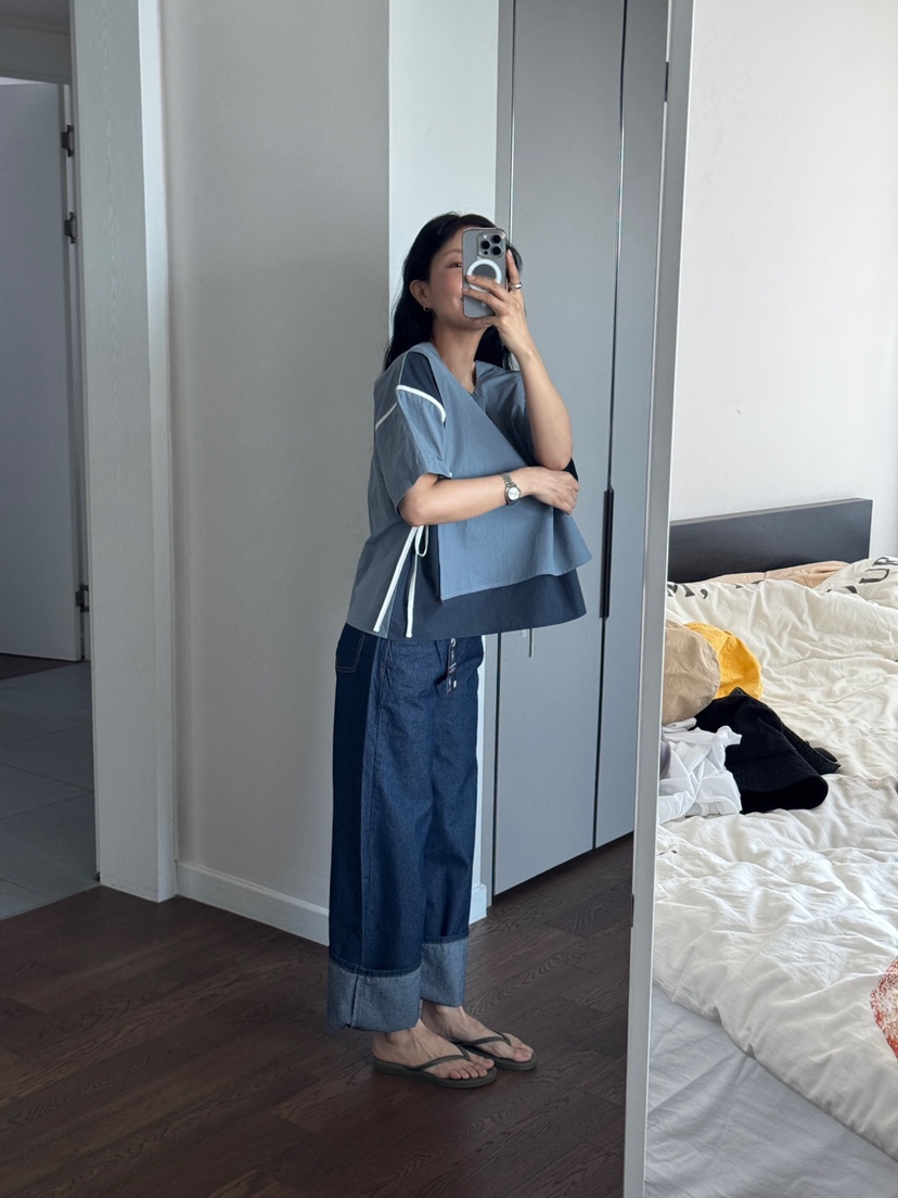 LA_TERRE韓國㊣直郵東大門代購女裝新款時尚25春夏襯衫蕾絲衫LA_TERRE襯衫/蕾絲衫