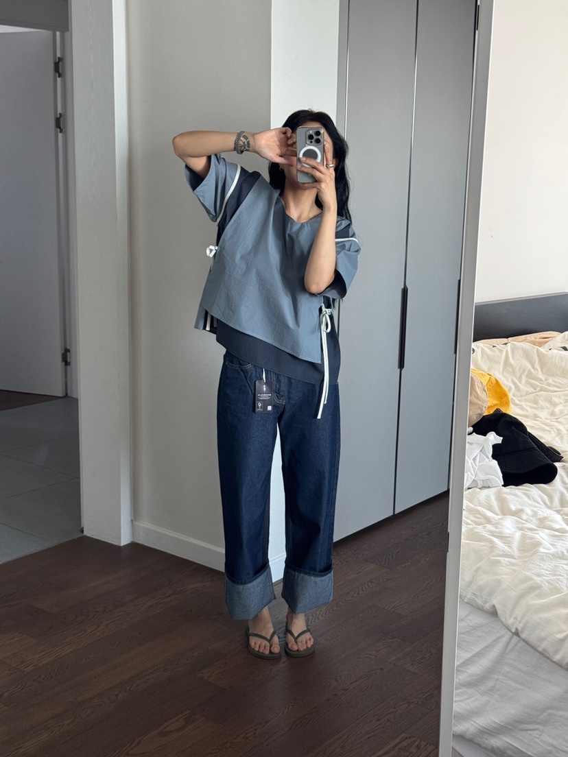 LA_TERRE韓國㊣直郵東大門代購女裝新款時尚25春夏襯衫蕾絲衫LA_TERRE襯衫/蕾絲衫