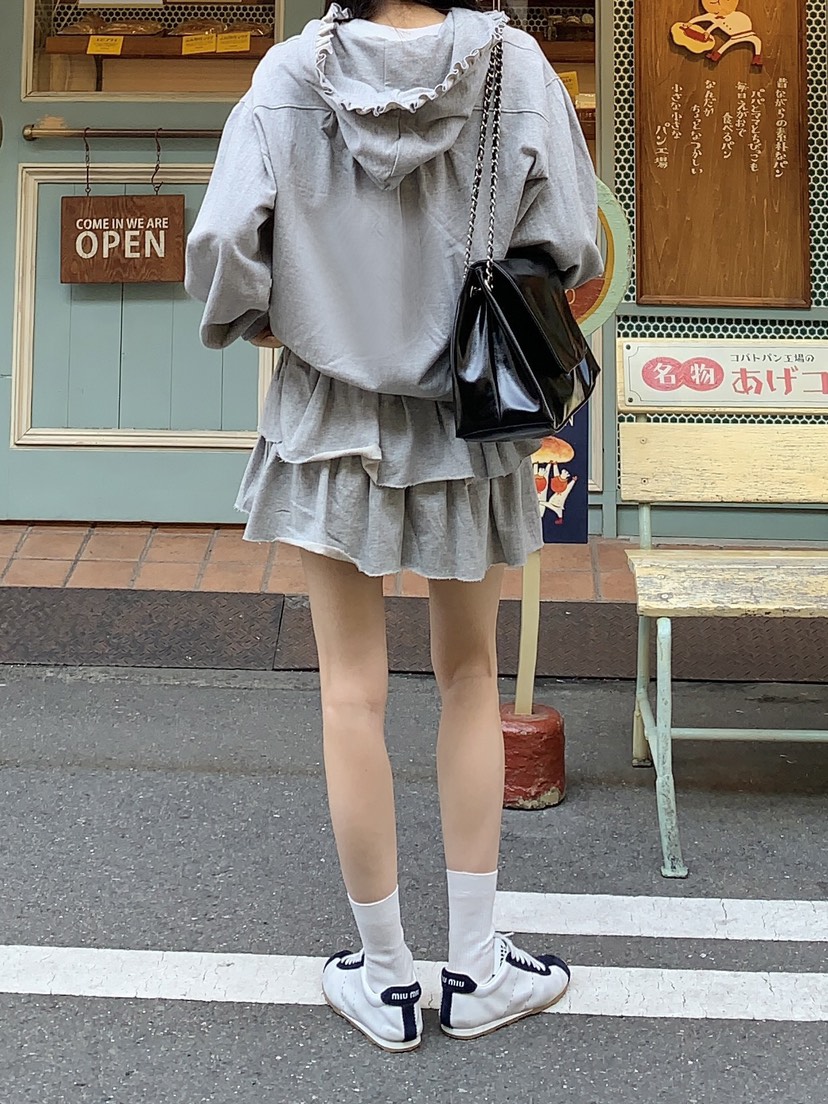 FORMSTUDIO韓國直郵㊣女裝新品休閑推薦人氣套裝荷葉邊兜帽FORMSTUDIO套裝