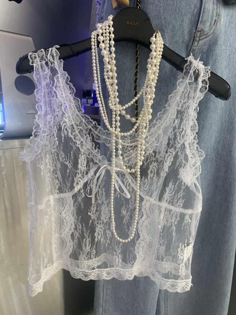 A-CUT韓國直郵㊣女裝新品25春夏推薦吊帶背心不含內搭透明A-CUT吊帶/背心