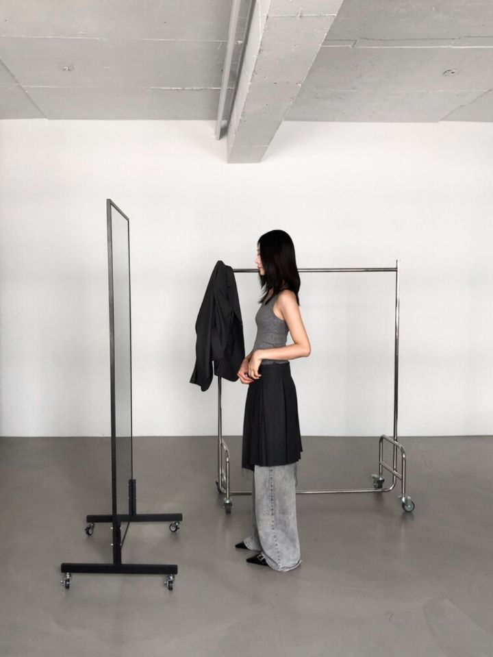 LIVE FOREVER韓國直郵㊣女裝新款休閑時尚熱賣半身裙中短裙LIVE FOR_EVER半身裙/中短裙